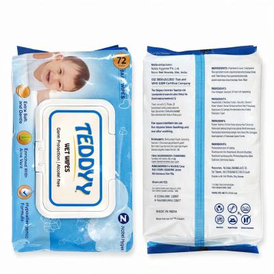 NOBEL HYGIENE TEDDY 72 BABY WET WIPES